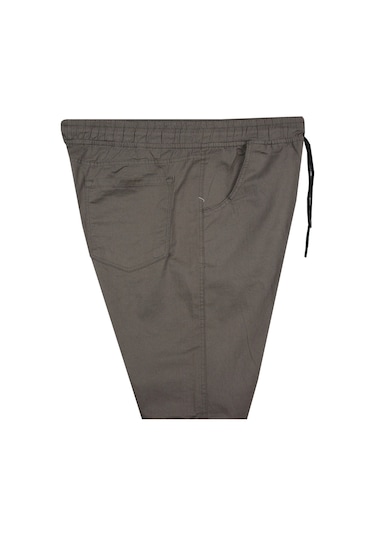 Erkek 118 -156 Kilo Arası İçin Uygun Lastikli Paça Bağcıklı Battal Boy Gabardin Pantolon Toprak Toprak