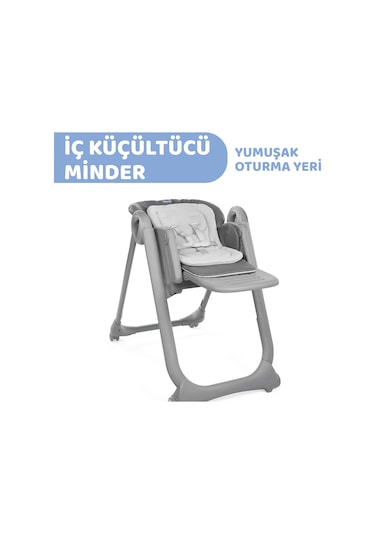 Chicco Polly Magıc Mama Sandalyesı Dark Grey-pr 05087162400000