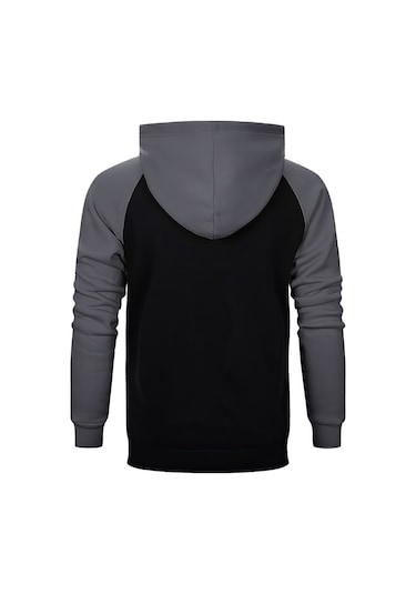 Disturbed Animal Gri Reglan Kol Kapşonlu Sweatshirt Gri