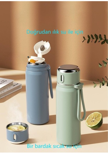 Aoyingnettech Kızlar İçin Vakumlu Kupa Yüksek Değer 316 Paslanmaz Çelik Büyük Kapasiteli Su Bardağı Taşınabilir Öğrenci Okulu Özel Su Bardağı Açık Kamp Termos Fincan Mor