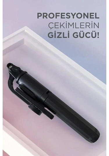 Bluetooth Kumandalı Selfie Stick Tripod 82 Cm 360 İos Android