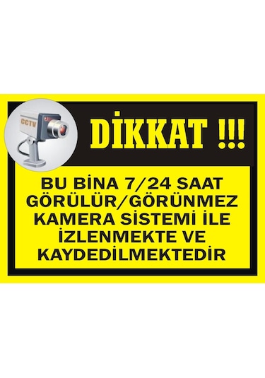 Bu Bina 24 Saat Kamera Sistemi Ile Izlenmektedir