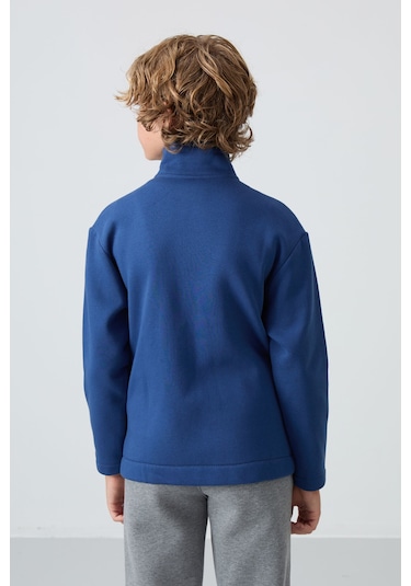 Parlament Pamuklu Kalın İçi Tüylü Yumuşak Dokulu Standart Fit Nakışlı Erkek Çocuk Sweatshirt - 1124 Parlament