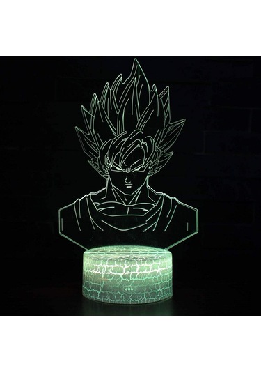 3d Optik İllüzyon Lambası Led Gece Lambası, 7 Renk Dokunmatik Başucu Lambası