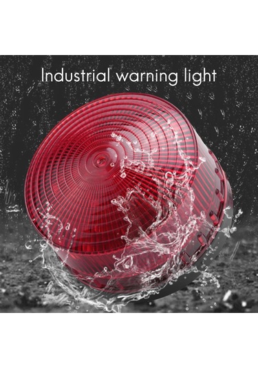 Ac 220v Endüstriyel Led Flaş Strobe Işık Kaza Uyarı Işığı Kırmızı Lte-5061 De