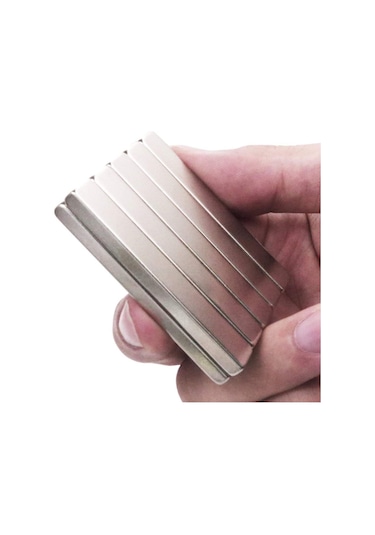 2 Adet 50mm X 10mm X 5mm Köşeli Süper Güçlü Neodyum Mıknatıs