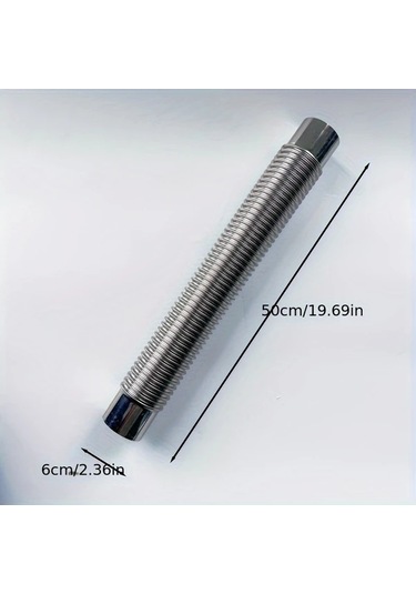 Dashanshop Paslanmaz Çelik Esnek Baca Kamp Ocağı Doğal Gaz Propan Uyumlu Dayanıklı