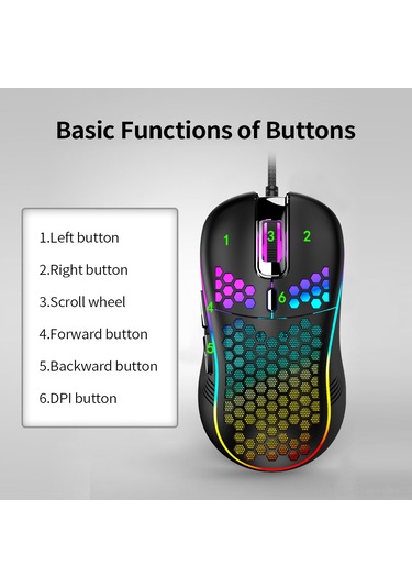 Maiyame 4 Dpı Seviyeli, 6 Programlanabilir Tuşlu Ergonomik Oyun Faresi Diğer