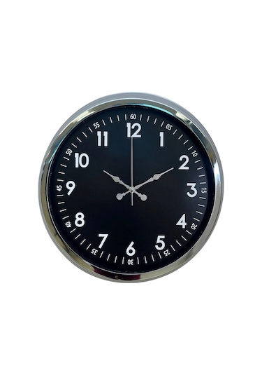 Zentime 40 Cm Krom Şık Duvar Saati Çok Renkli