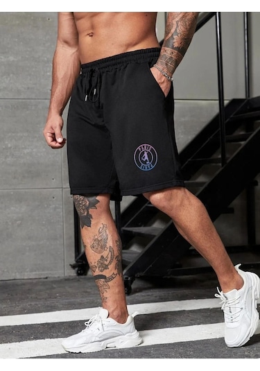 Altamira Erkek Siyah Oversize Şort 001