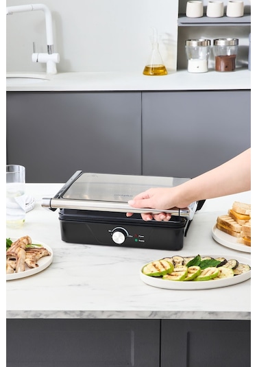 Cookplus x Karaca Inox 2000w Izgara ve Tost Makinesi 4 Dilim
