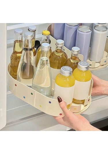 Suntek Döner Tablalı Saklama Tepsisi, Gıda Dolabı Ve Süt Beyazı