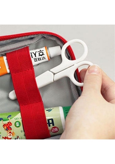 Tongxida Seyahat İlk Yardım Çantası Ev Acil Durum Kurtarma Kutusu Kırmızı