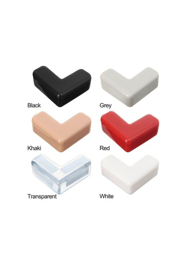 4 Adet Yumuşak Güvenli Masa Köşe Koruyucuları Masa Köşe Koruyucu Kenar Koruması Çarpışma Önleyici Şerit Gri