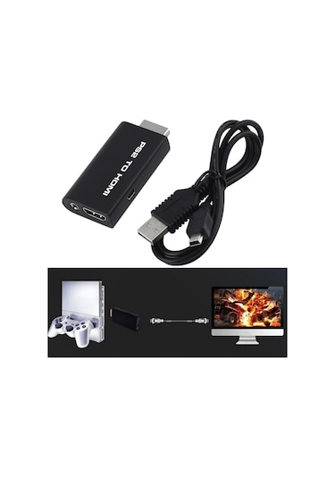 Ps2 - Ps3 To Hdmi Tv Kablosu Çevirici Adaptör Dönüştürücü