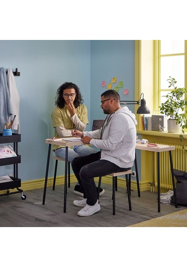 Mutfak Masası Takımı, Huş-siyah, 2 Tabureli siyah