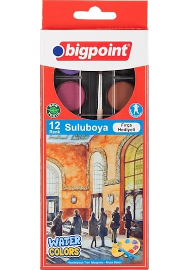 Bigpoint Suluboya 12 Renk 12'Li Paket