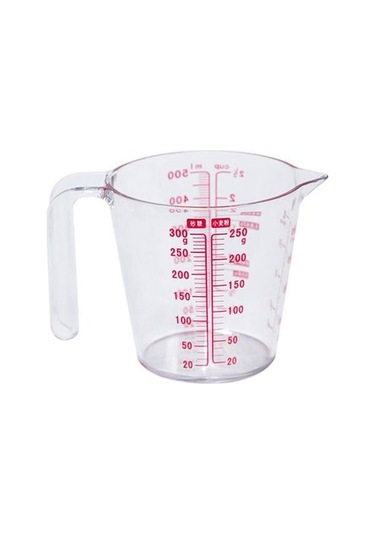 İyi Ölçme Şeffaf Ölçekli Kupa Çevre Dostu Hafif 500ml Diğer