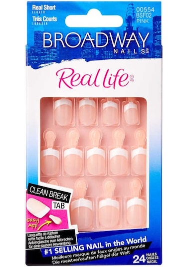 Broadway Real Life Yapıştırıcılı Takma Tırnak Kısa