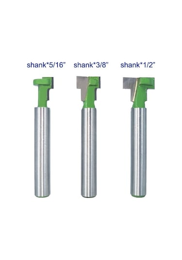 Fortunelane 3'lü Karbon Çelik Ahşap Freze Ucu Seti - Kilit Delik, Çerçeve Asma Ve T-çizgi İşlemleri İçin Mavi