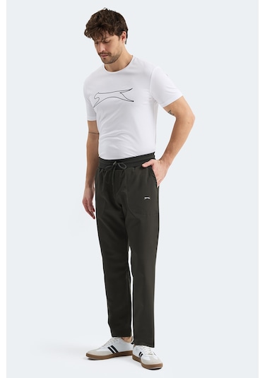 Slazenger Manus Erkek Cepli Haki Eşofman Altı Haki
