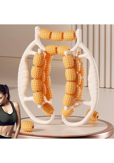 Suntek 29 Tekerlekli Bacak Masaj Silindiri Fitness Kelepçesi Kol Turuncu