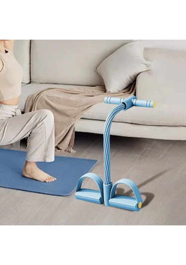 Suntek Omuz Kol Bel Için Pedal Direnç Bandı Çok İşlevli Mavi