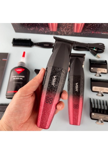 Vgr V-640 Profesyonel Saç Kesme Makinesi 9000 Rpm, Paslanmaz Çelik, Usb Şarjlı