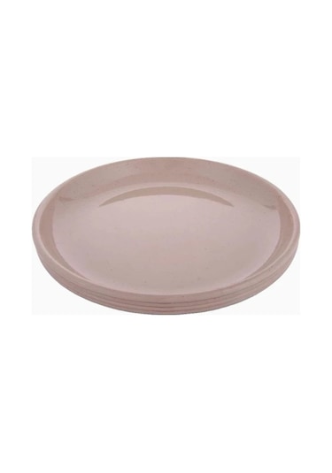 Barebones Rolled Enamelware Plate Kamp Mutfağı 4 Lü Emaye Tabak Mutfak Aksesuarları Toz Pembe