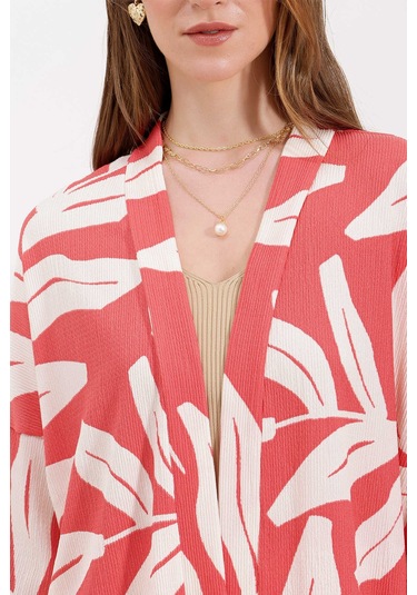 Gabria Desenli Kimono Takım Pudra