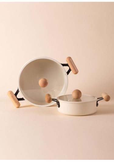 The Mia Cucina Di Mia İndüksiyon Tabanlı Seramik Sahan Seti 4 Parça Çok Renkli