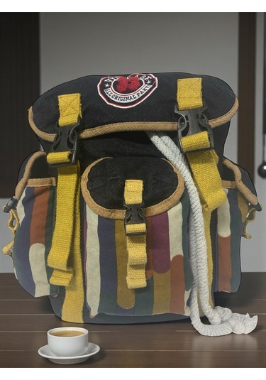 Kaliteli Tek Gözlü Vintage Disayn Unisex Sırt Günlük Okul Gezi Kamp Trekking Çantası Kc Ahtapot Bag Siyah - Kırmızı Kaliteli Tek Gözlü Vintage Disayn Unisex Sırt Günlük Okul Gezi Kamp Trekking Çantası Kc Ahtapot Bag Siyah - Kırmızı