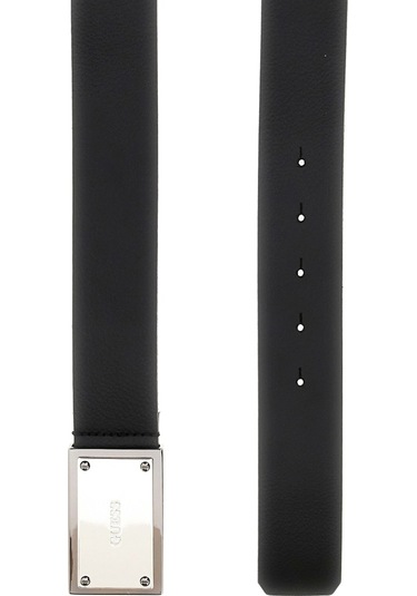 Guess Access Erkek Siyah Ayarlanabilir Deri Kemer Bm7846p5440-bsı Siyah