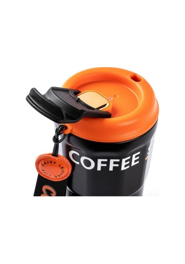 Tantitoni Okadı Pratik Siyahpaslanmaz Çelik Termos Bardak 380ml Beyaz