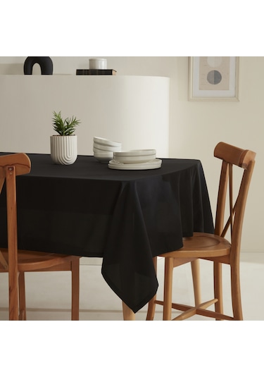 Karaca Home Belle Dertsiz Masa Örtüsü Siyah Siyah