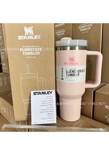 Paslanmaz Çelik Pipetli 1200ml Araba Bardağı - Kiraz Pembesi Um45489-8 Yurt Dışından Pembe