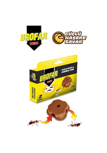 Karınca Yemi Brofar 2 Adetli Paket Hamam Böceği Ve Karınca Yemi