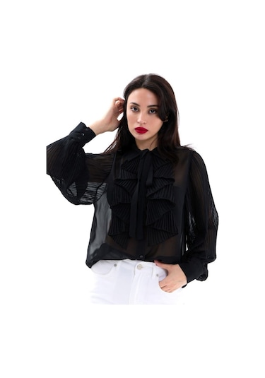 5535 Gömlek-siyah Si Yah