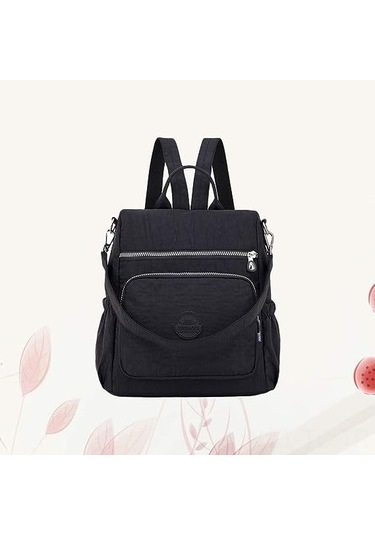 Skycity Kadınlar İçin Çok Amaçlı, Hırsızlığa Karşı Ve Su Geçirmez Sırt Çantası - Siyah Nylon Model Çok Renkli