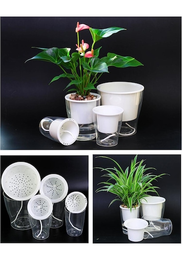 Suntek Şeffaf Çiçek Kendiliğinden Yuvarlak-175 175 150mm