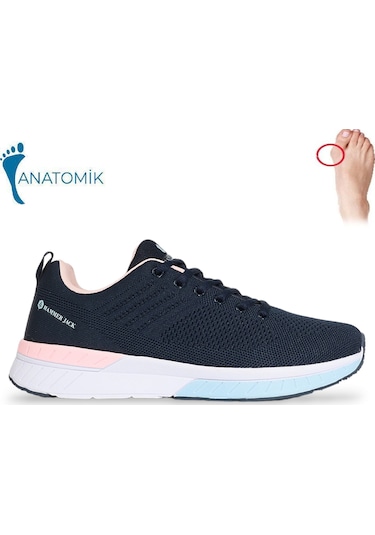 1824-manaus Anatomik Tabanlı Unisex Sneakers Ayakkab Lacivert Pembe Çok Renkli