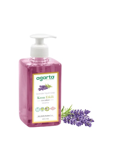 Agarta Doğal Krem Etkili Lavanta Sıvı Sabun 400 ML