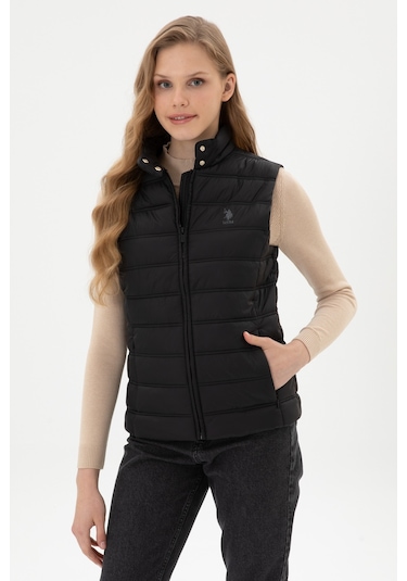 U.s. Polo Assn. Kadın Siyah Yelek Dokuma 50311989-vr046 Siyah