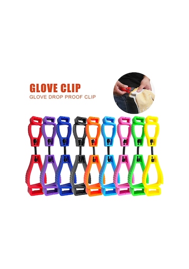 Mavi Çalışma Emniyet Klipsi Eldiven Döngü Anti-kayıp Kapmak Eldiven Klipsi Askı Kemer İnşaat Kelepçesi Eldiven Klipleri Emek İş Tutucu