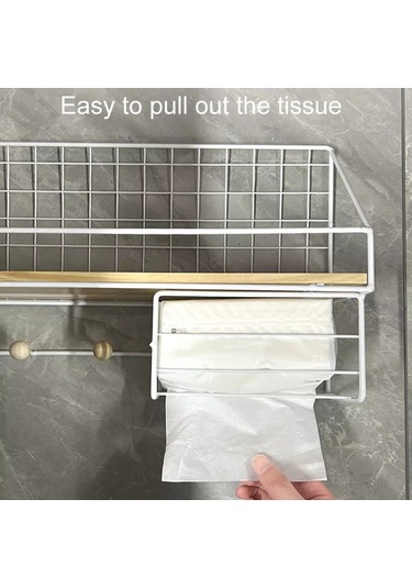 Sones Ev Tipi Büyük Delmeyen Düzenleyici Duvar Askılı Raf, Stil: Siyah Temel Model