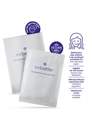 Vvbetter Rejuvenating Squalane Mask Yüz Maskesi Kore 5'li