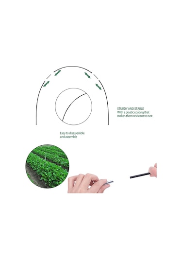 Bahçe Kemeri Böcek Mesh Seti Esnek Gerilebilir Bitkiler Koruma Ağı, Boyut:netsiz 30 Adet