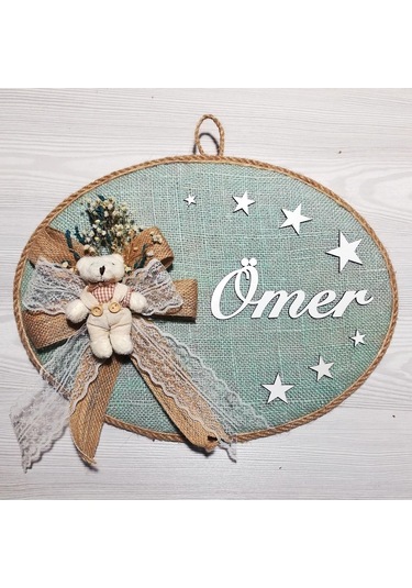 Loradavet Lora Davet Erkek Bebek Kapı Süsü, Hastane Kapı Süsü, Duvar Süsü ( (529472465) Çok Renkli