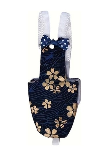 Fochsia Mavi Çiçek Desenli Papağan Ve Güvercin Bezi, Nefes Alabilir, Sızdırmaz, Ayarlanabilir, Moda Çiçek Baskı.