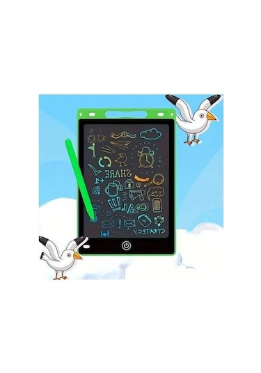 Trendooze Yeşil 8.5 İnç Sunshine022 Lcd Çocuk Yazı Tahtası Eğitici Doğum Hediyesi Yeşil